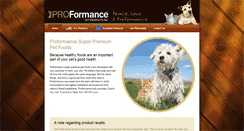 Desktop Screenshot of proformancepet.com